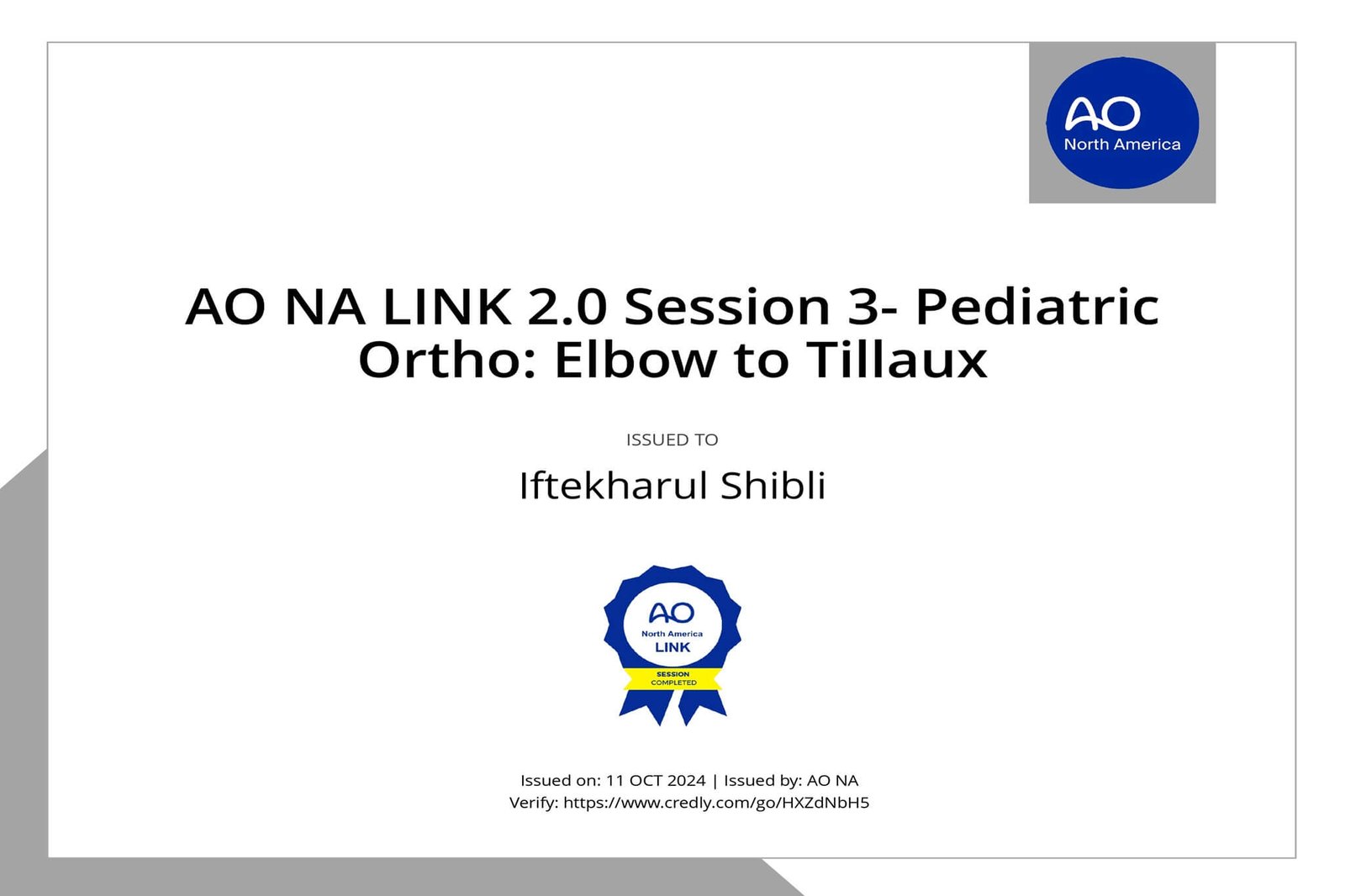 AO NA LINK 2.0 Session 3-Pediatric ortho Eblow to Tillaux